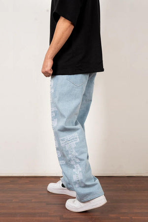 Distressed Blue Denim - dawntown