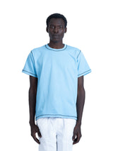 flatlock tee in azure