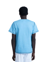 flatlock tee in azure