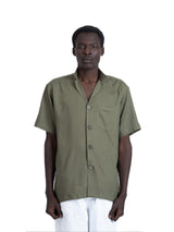 linen shirt in olive