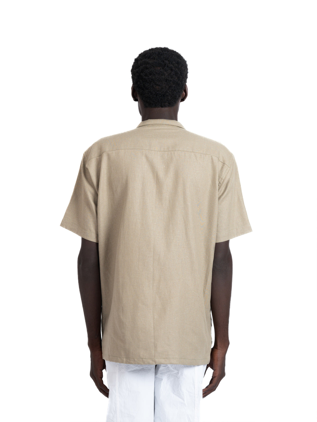 linen shirt in beige