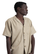 linen shirt in beige