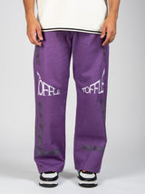 Purple Paisley Patch Denim - dawntown