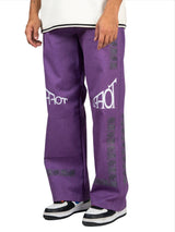 Purple Paisley Patch Denim - dawntown