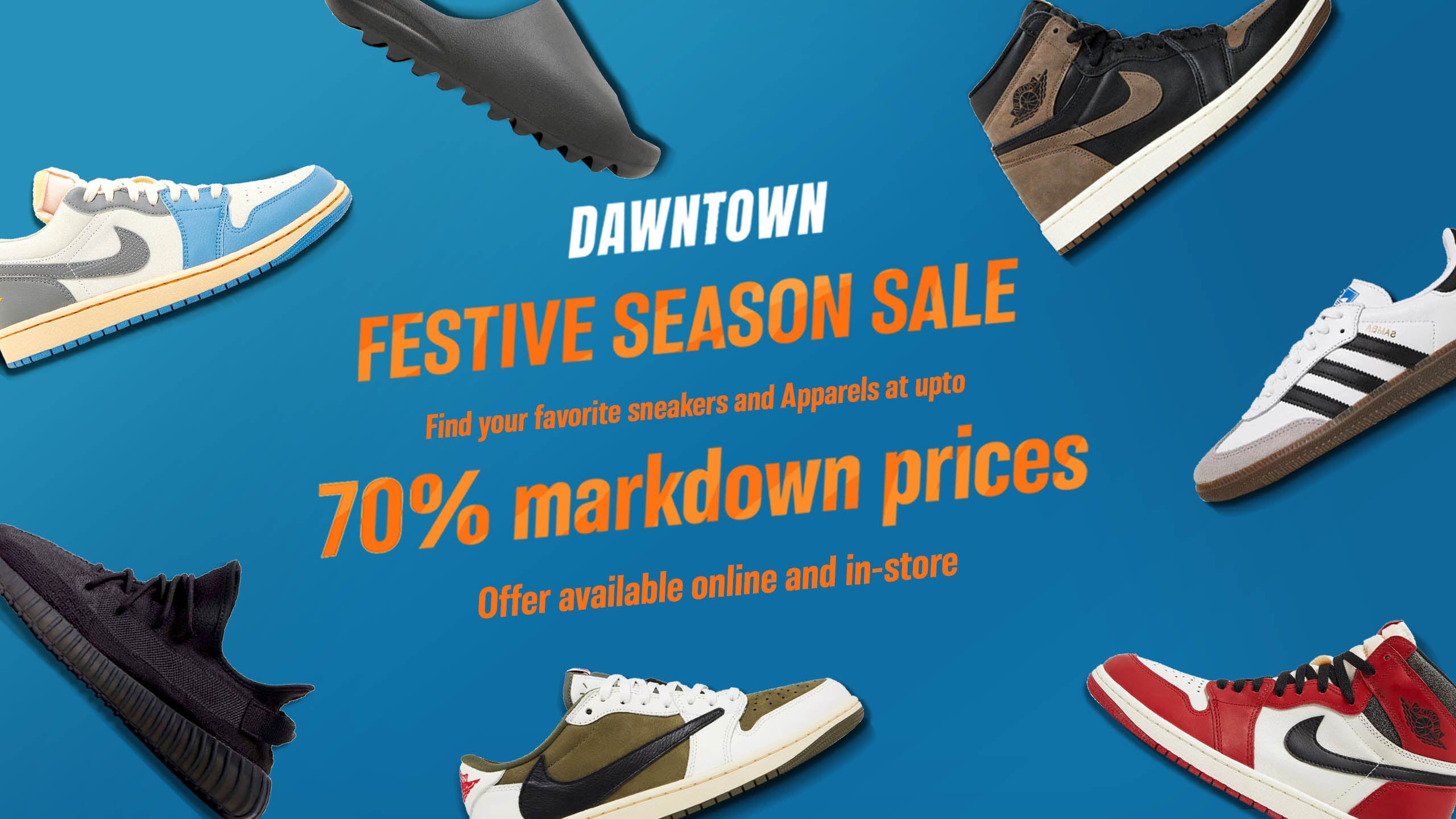 Explore Branded Streetwear Footware Sneakers Dawntown