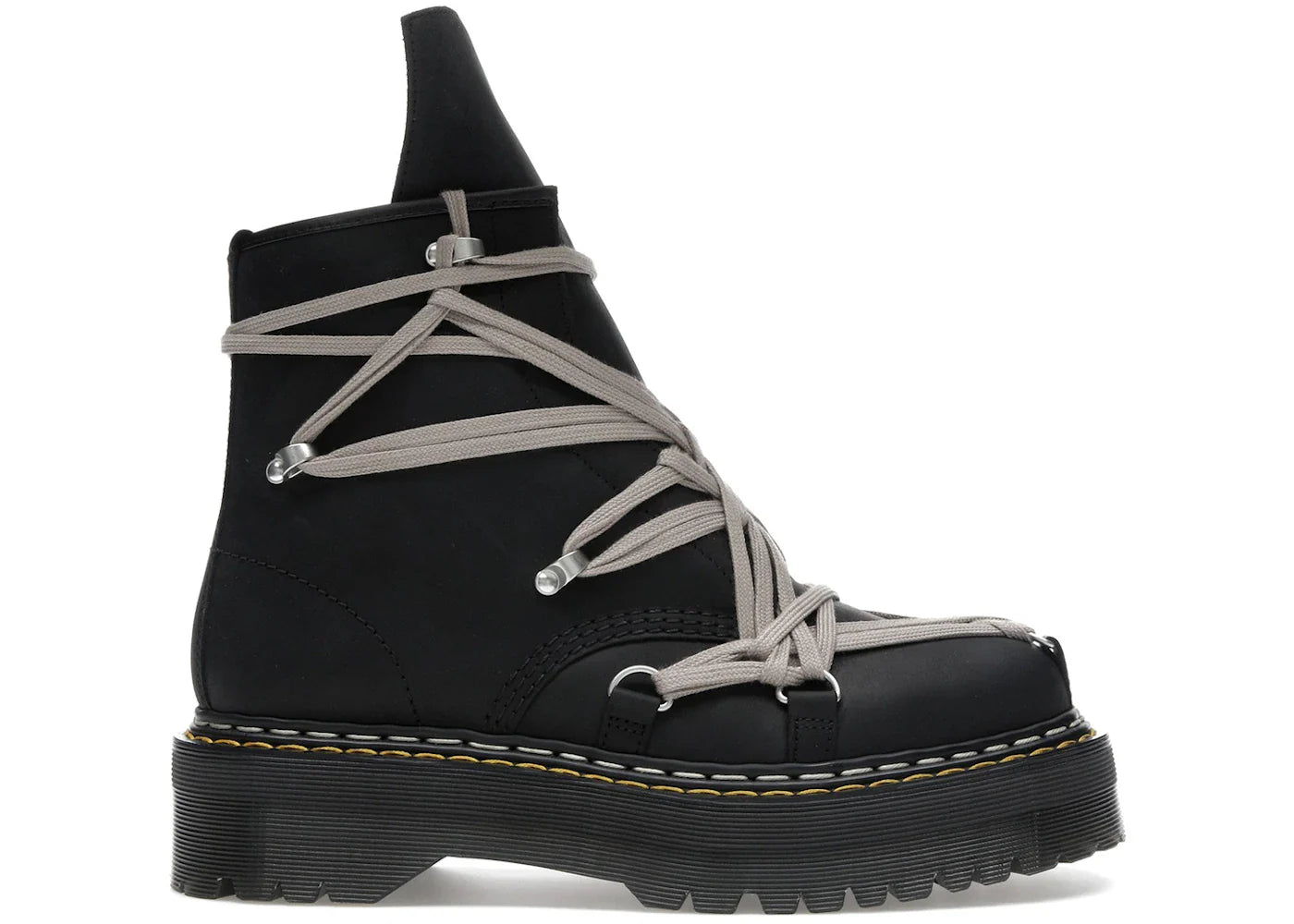 Dr. Martens 1460 Drkshdw Quad Sole Mega Lace Boot Rick Owens Black