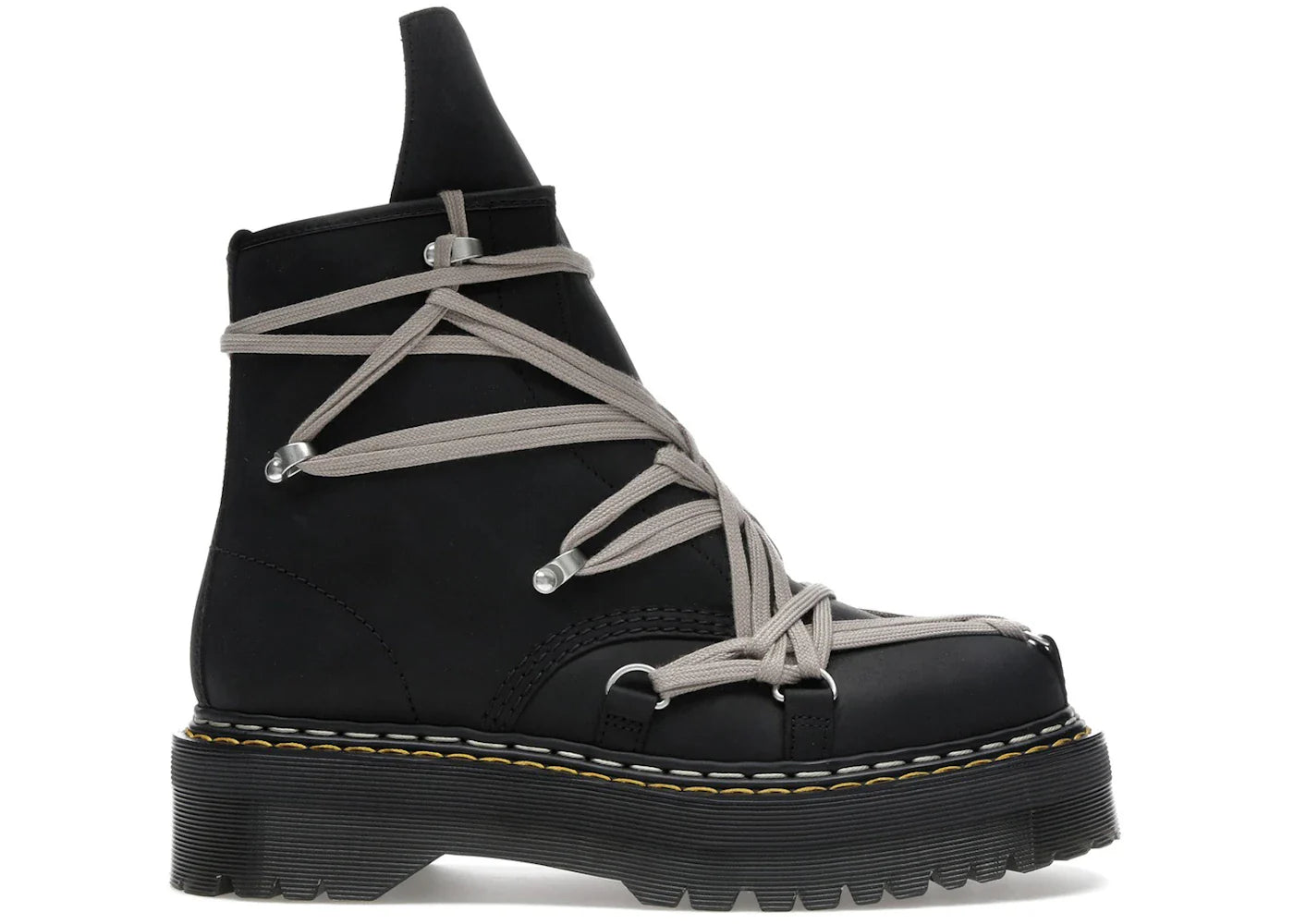 Dr. Martens 1460 Drkshdw Quad Sole Mega Lace Boot Rick Owens Black Womens