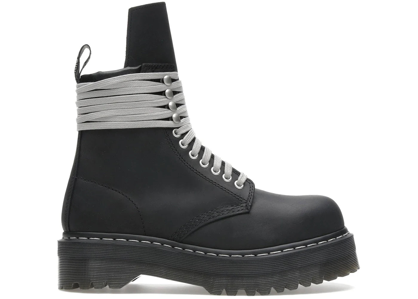 Dr. Martens 1460 Drkshdw Quad Sole Steel Toe Boot Rick Owens Black Womens