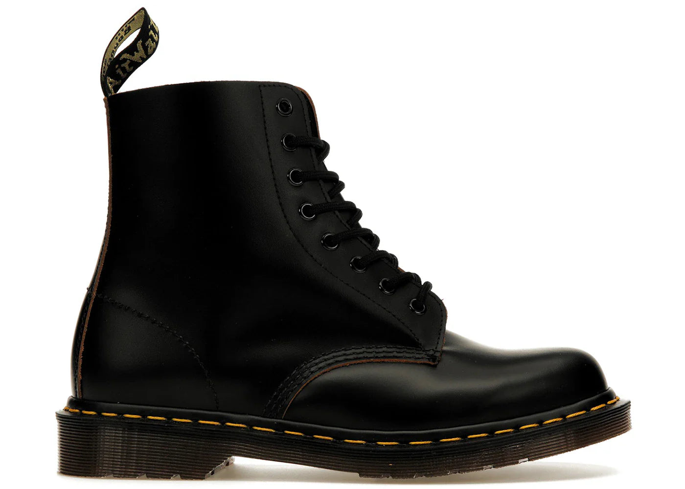 Dr. Martens 1460 Vintage Made In England Lace Up Boot Black Quilon