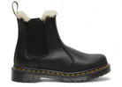 Dr. Martens 2976 Leonore Wyoming Faux Fur Lined Chelsea Boot Black Womens