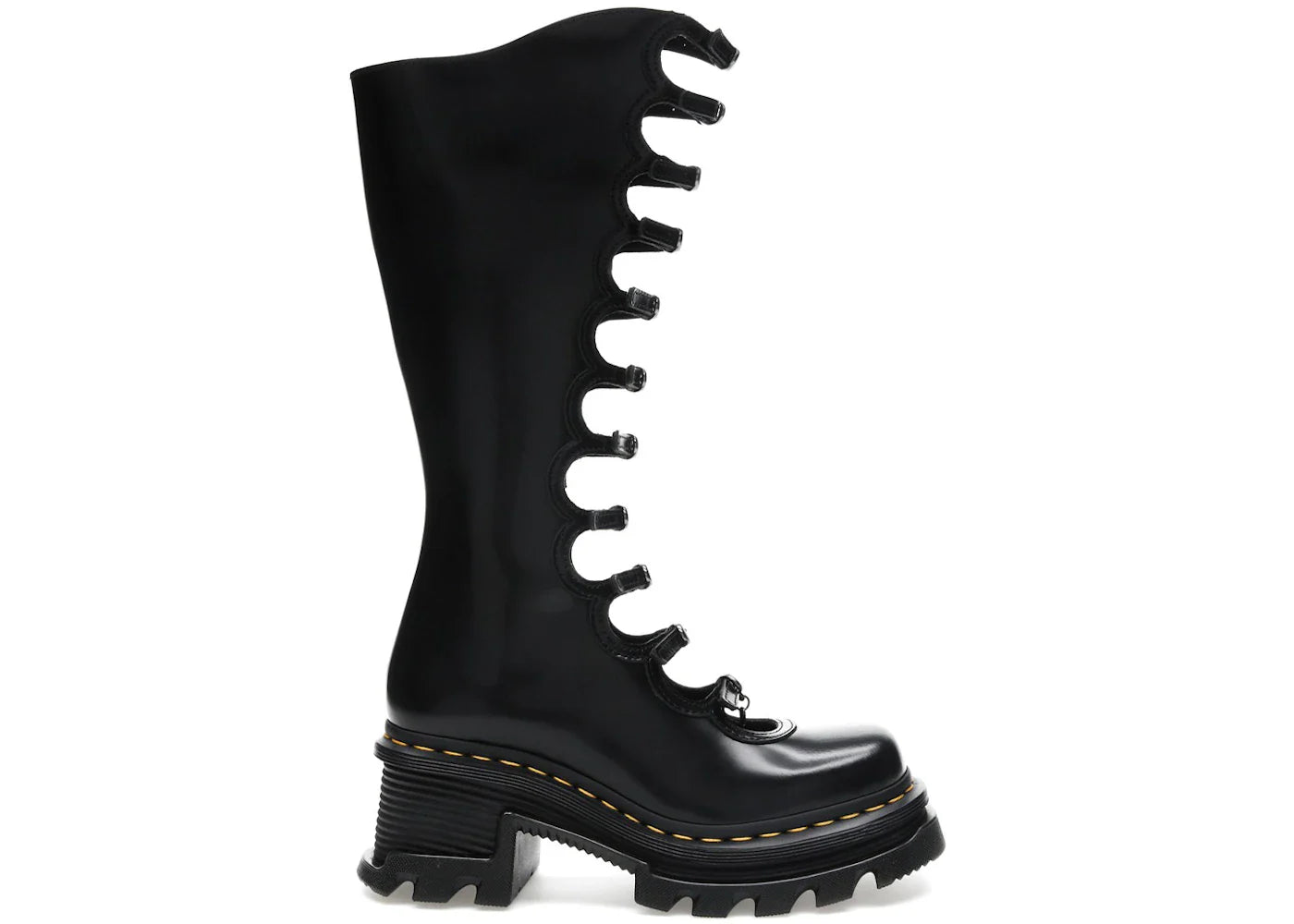 Dr. Martens Kiki Boots Marc Jacobs Black Buttero Womens