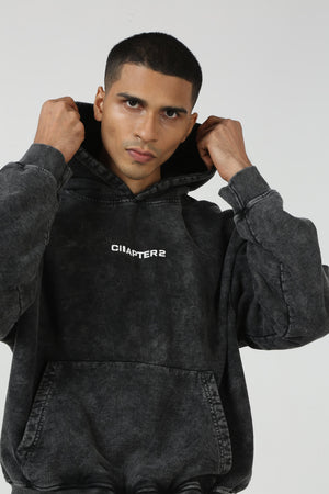 Acid Wash Grey Hoodie