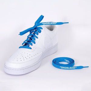 Electric Blue Off-White Style "SHOELACES"
