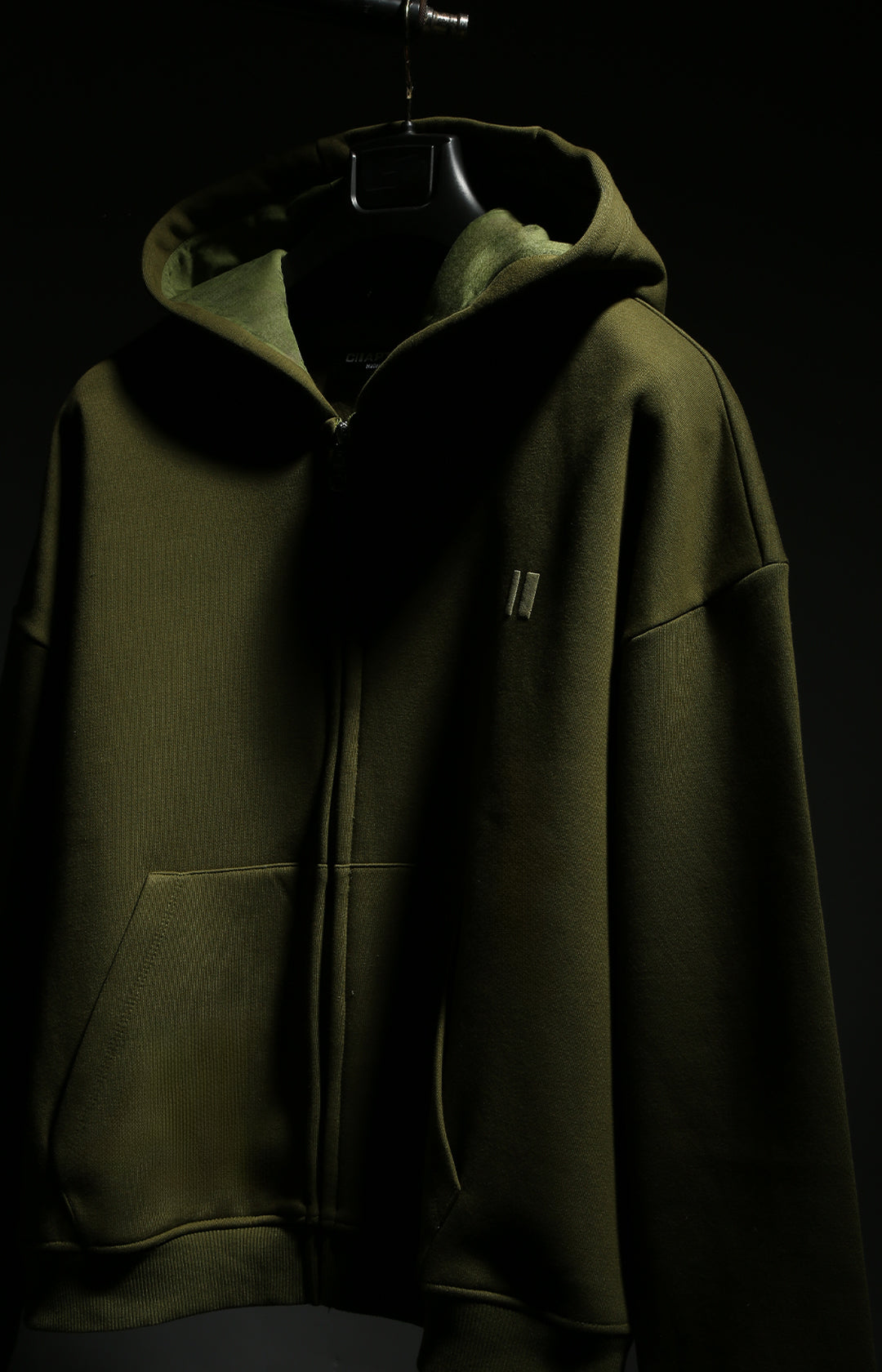 The Everyday Olive Hooded Zipper