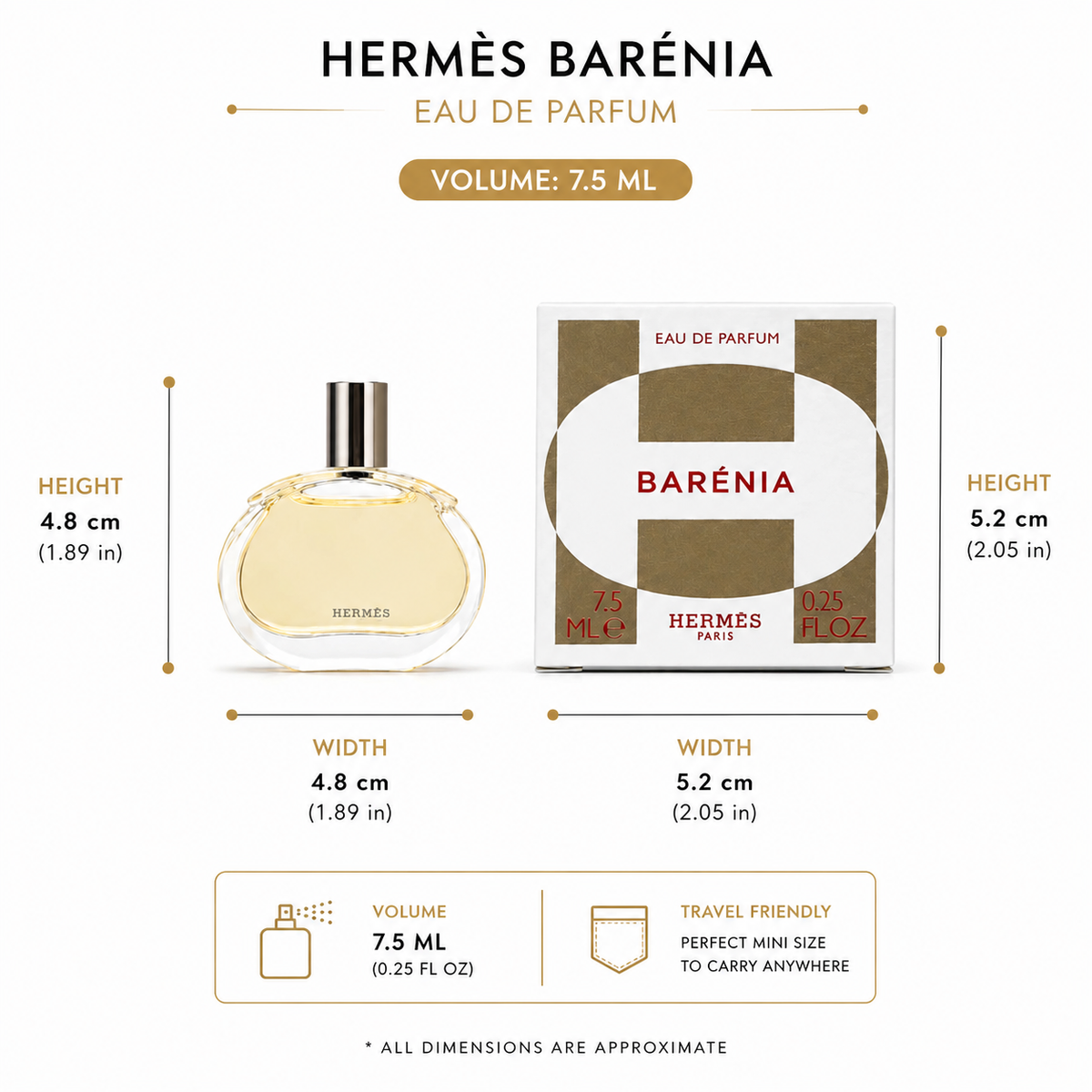 Hermes Barènia - EDP - Mini ( 0.25 oz / 7.5 ml )