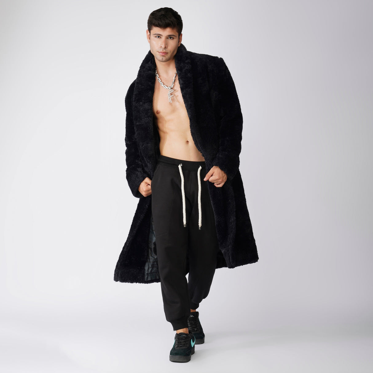 Vegan Shearling Overcoat