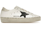 Golden Goose Hi Star White Black Star Womens
