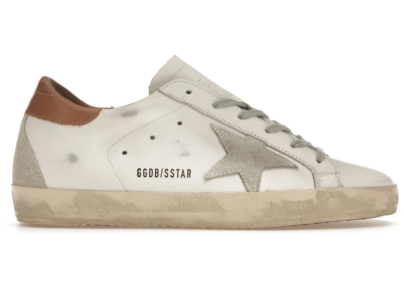 Golden Goose Super-Star White Tan Womens