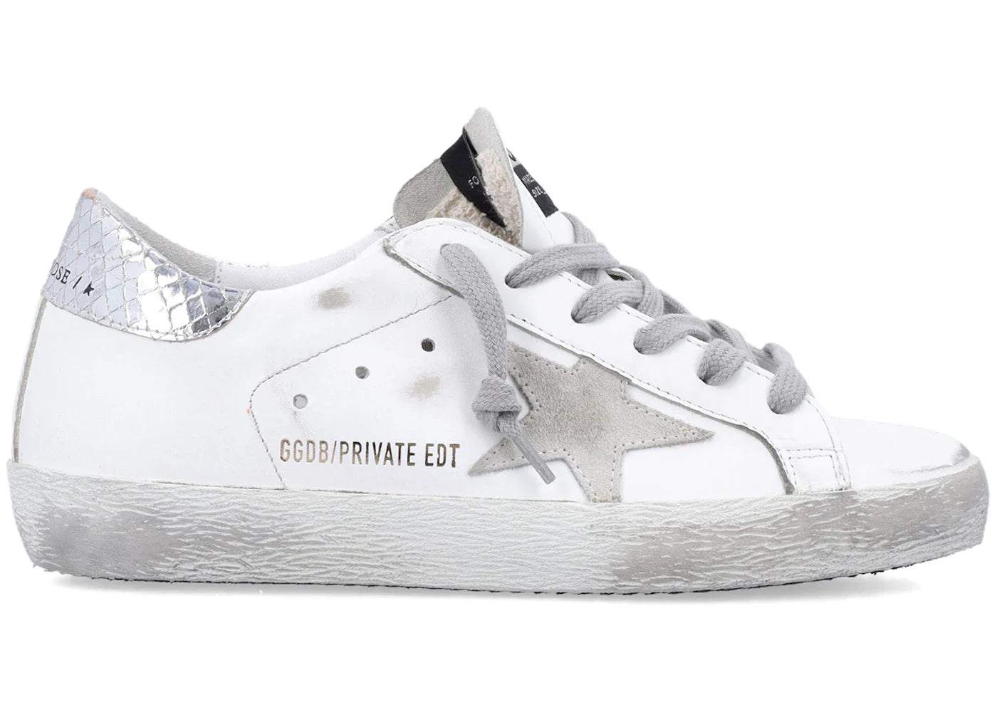 Golden Goose Superstar Silver Gold Mismatch Womens