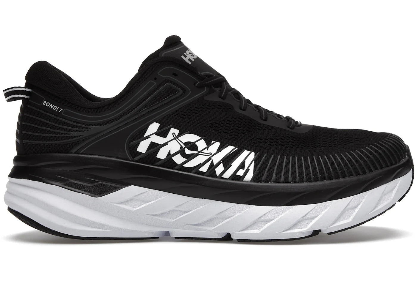 Hoka One One Bondi 7 Black White