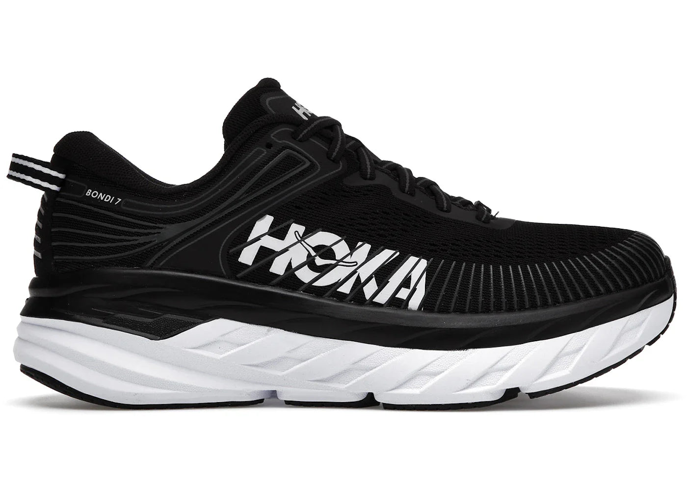 Hoka One One Bondi 7 Black White Womens