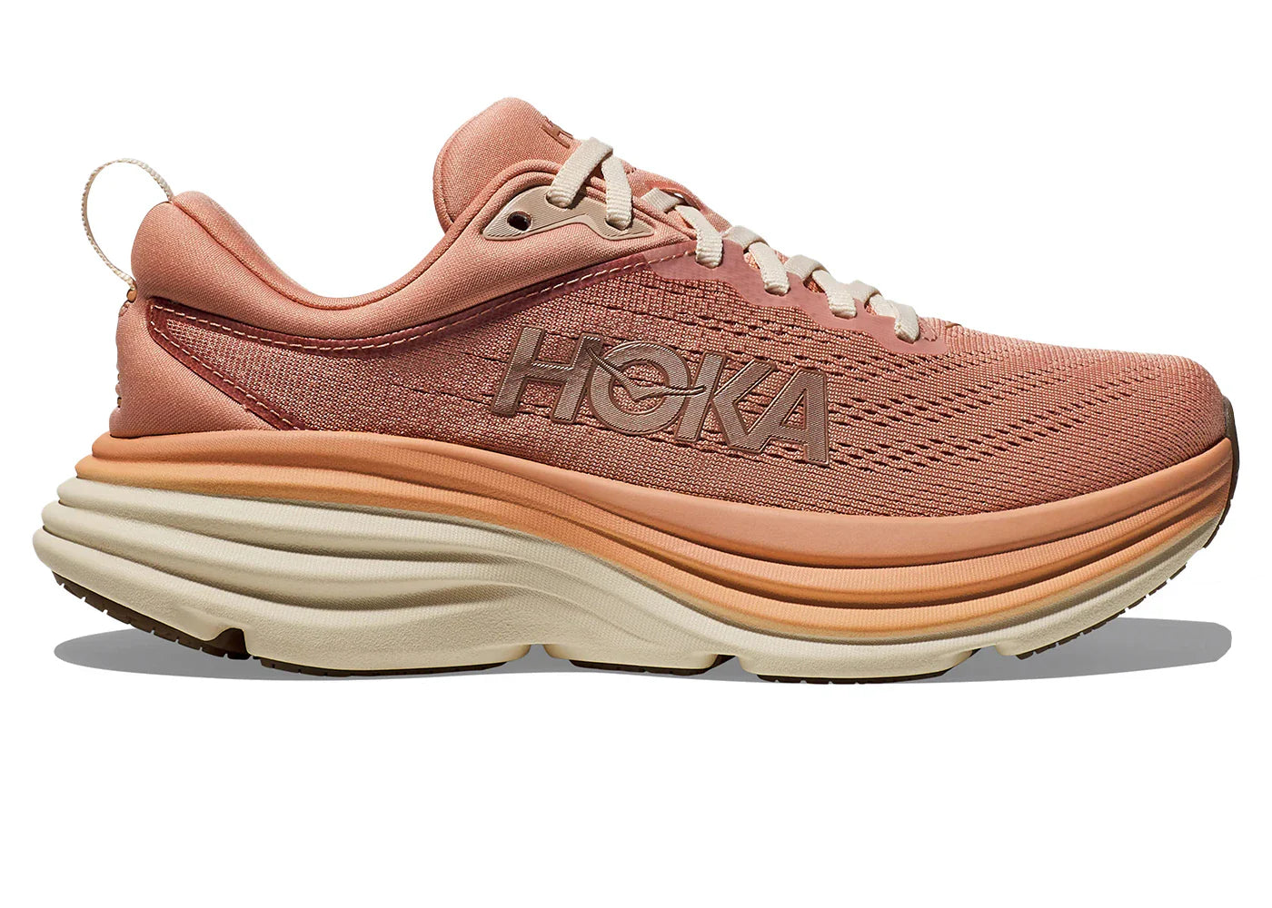 Hoka One One Bondi 8 Sandstone Cream Womens