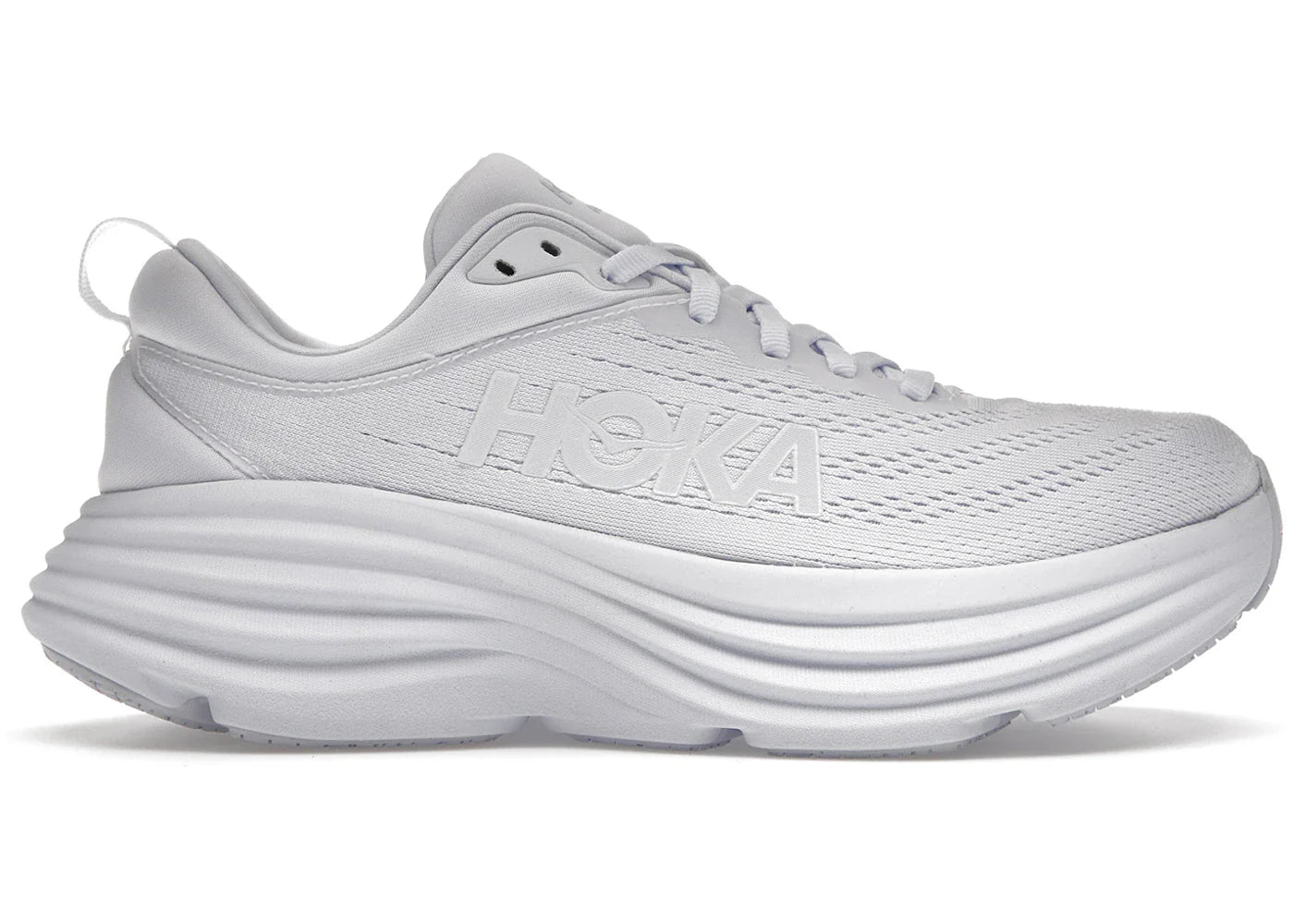 Hoka One One Bondi 8 Triple White Womens