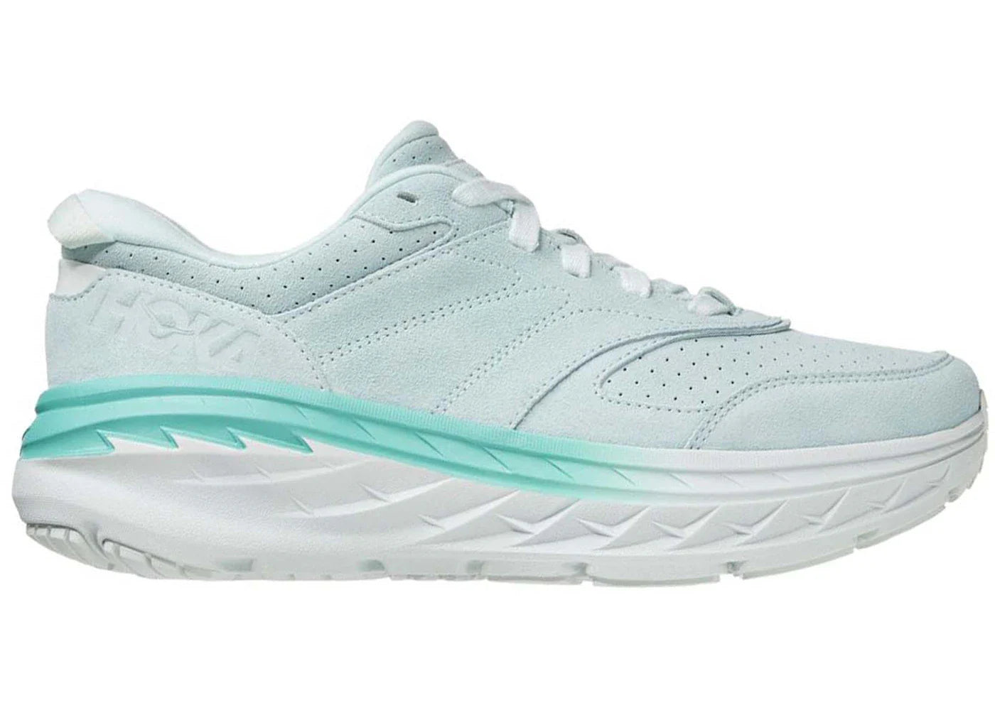 Hoka One One Bondi L Suede Blue Glass All Gender