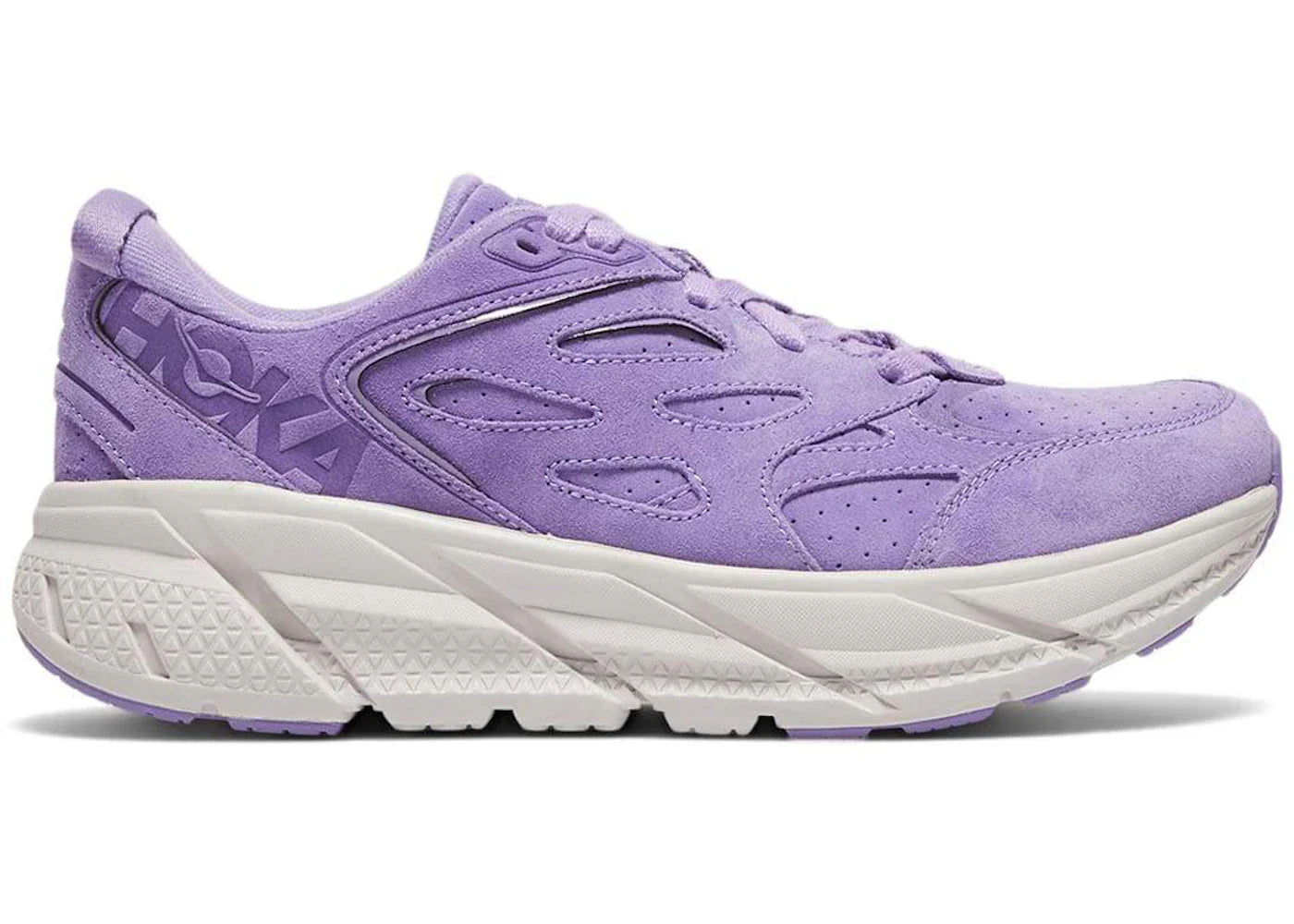 Hoka One One Bondi L Suede Chalk Violet Lilac Ash All Gender