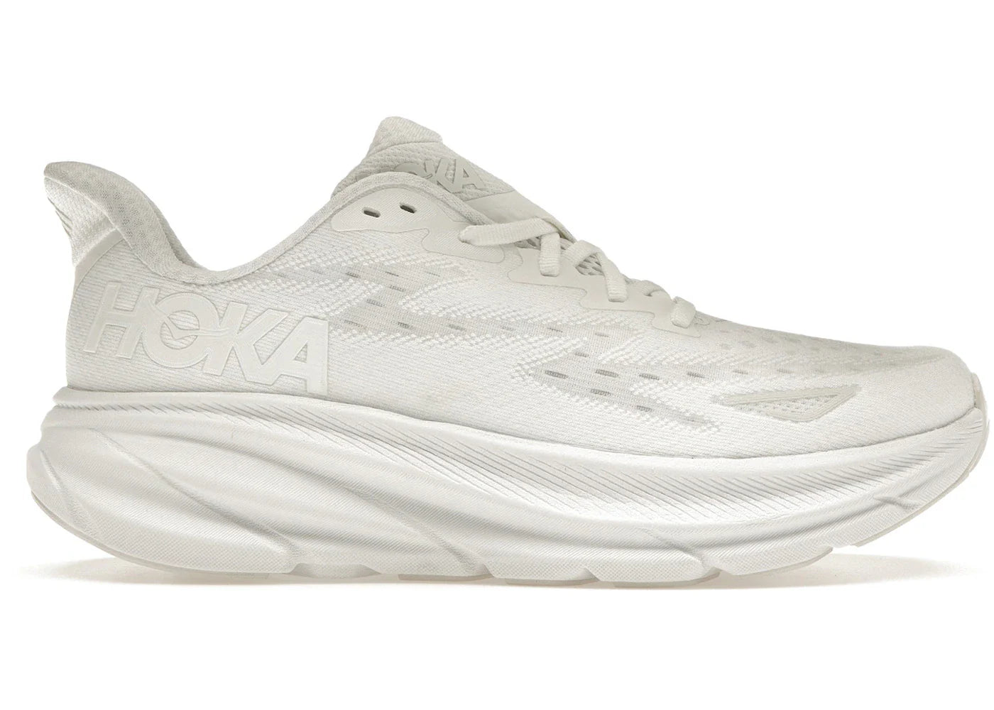 Hoka One One Clifton 9 White Womens