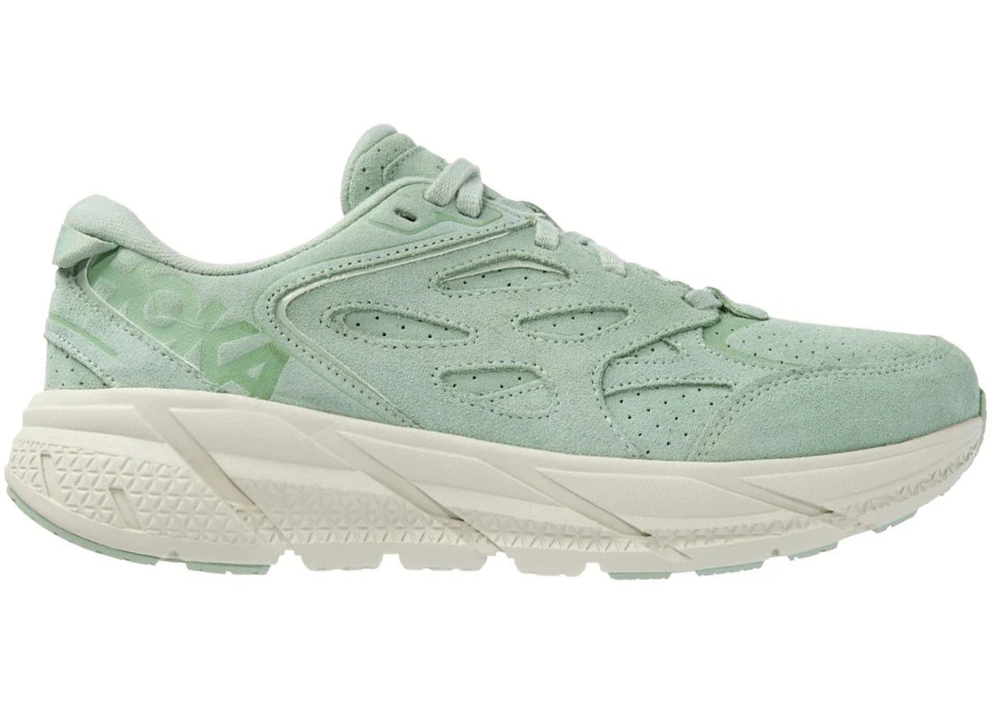 Hoka One One Clifton L Suede Smoke Green All Gender