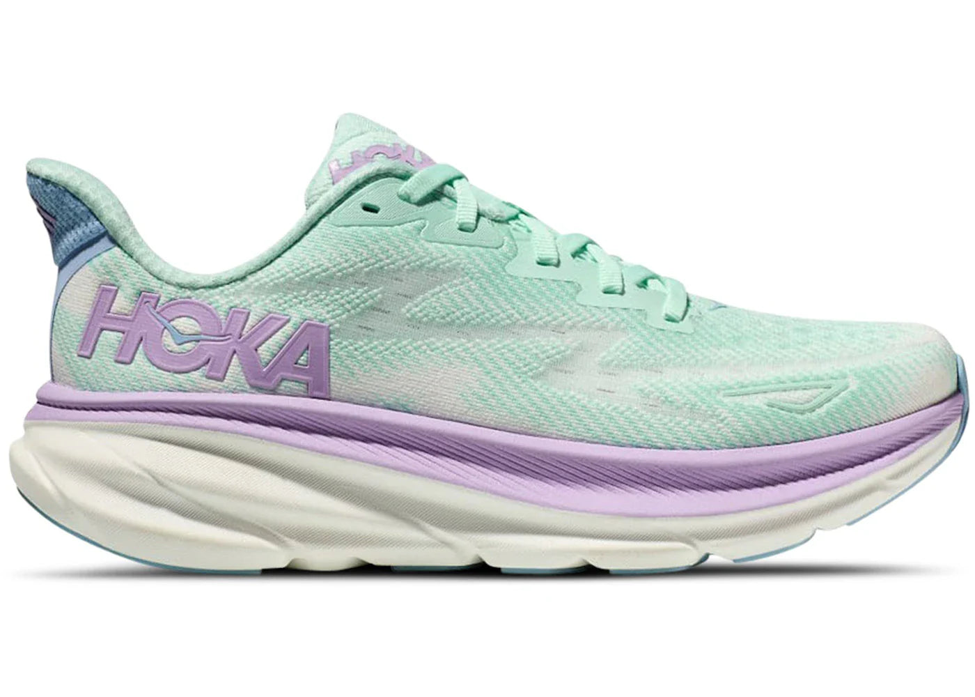 Hoka One One Clifton 9 Sunlit Ocean Lilac Mist Womens