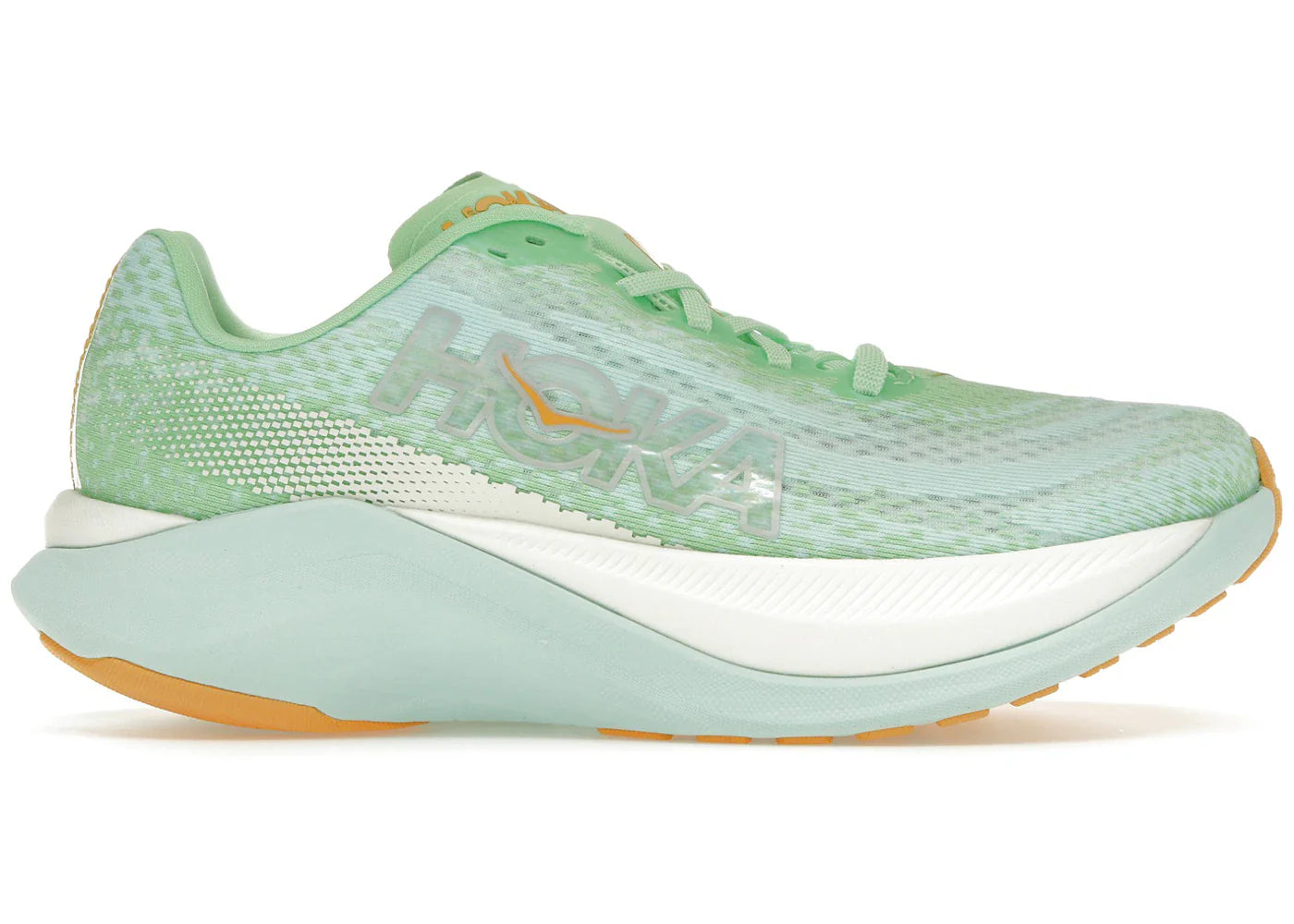 Hoka One One Mach X Lime Glow Sunlit Ocean Womens