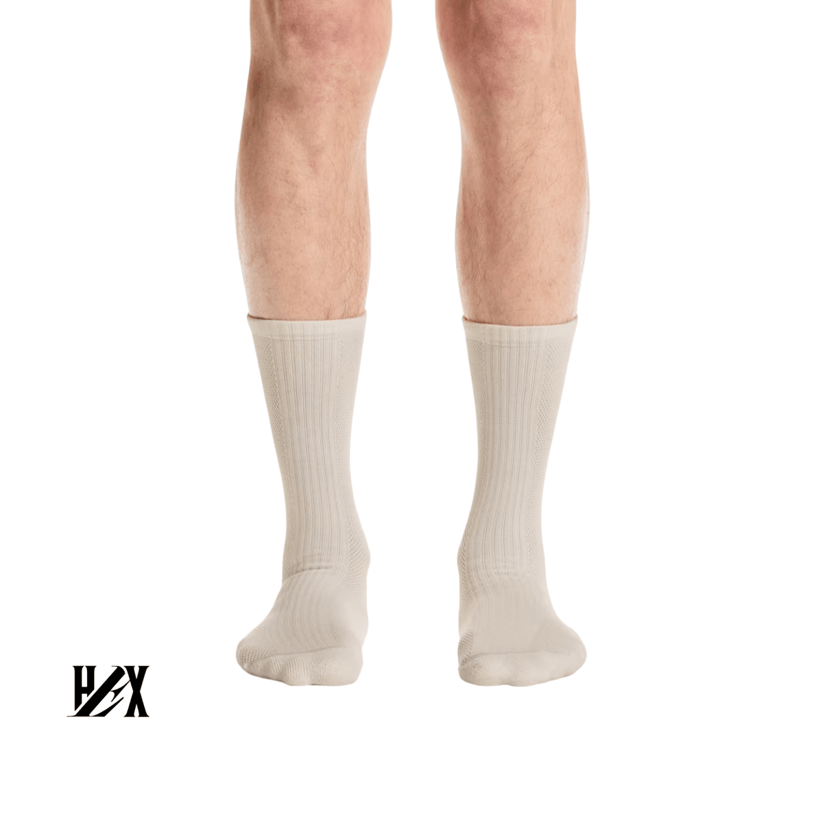 On Running Hybrid Sock High 2P Ivory