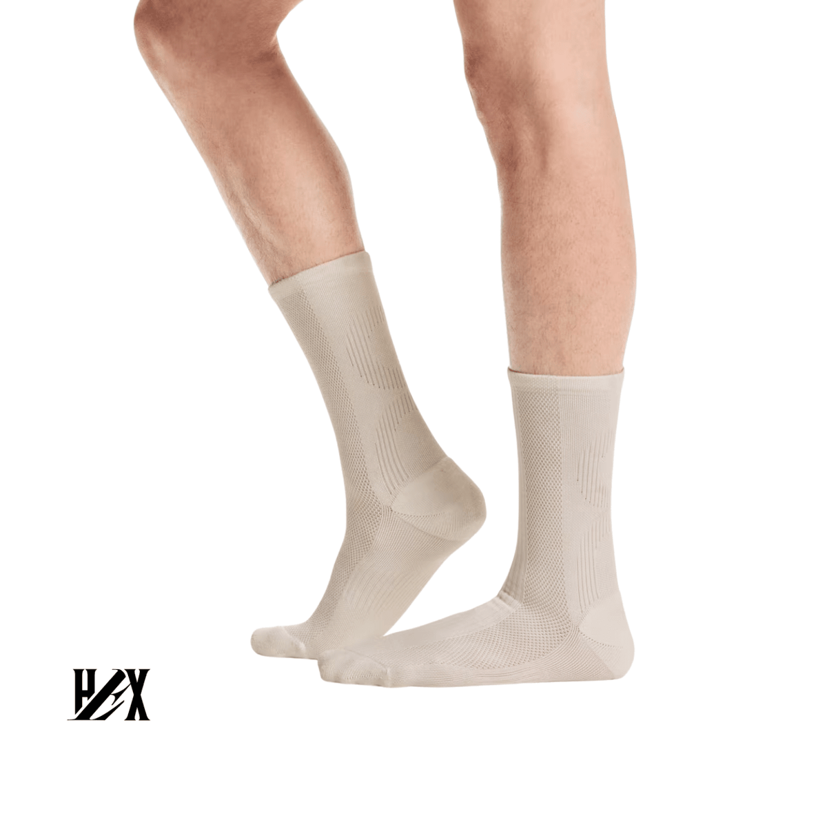 On Running Hybrid Sock High 2P Ivory