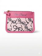 Too faced Charming Pink Bow Bag