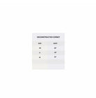 Deconstructed corset size chart showing bust measurements for XS, S, M sizes