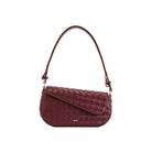 JW PEI Addisyn Weave Texture Shoulder Bag - Burgundy