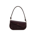 JW PEI Addisyn Cutout Woven Shoulder Bag - Burgundy