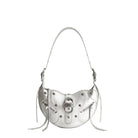 JW PEI Tessa Metallic Pleating Shoulder Bag - Silver