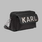 Karl Lagerfeld Maybelle camera crossbody black/gunmetal