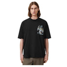AllSaints Dragon Wave Oversized Short Sleeve T-Shirt - Black