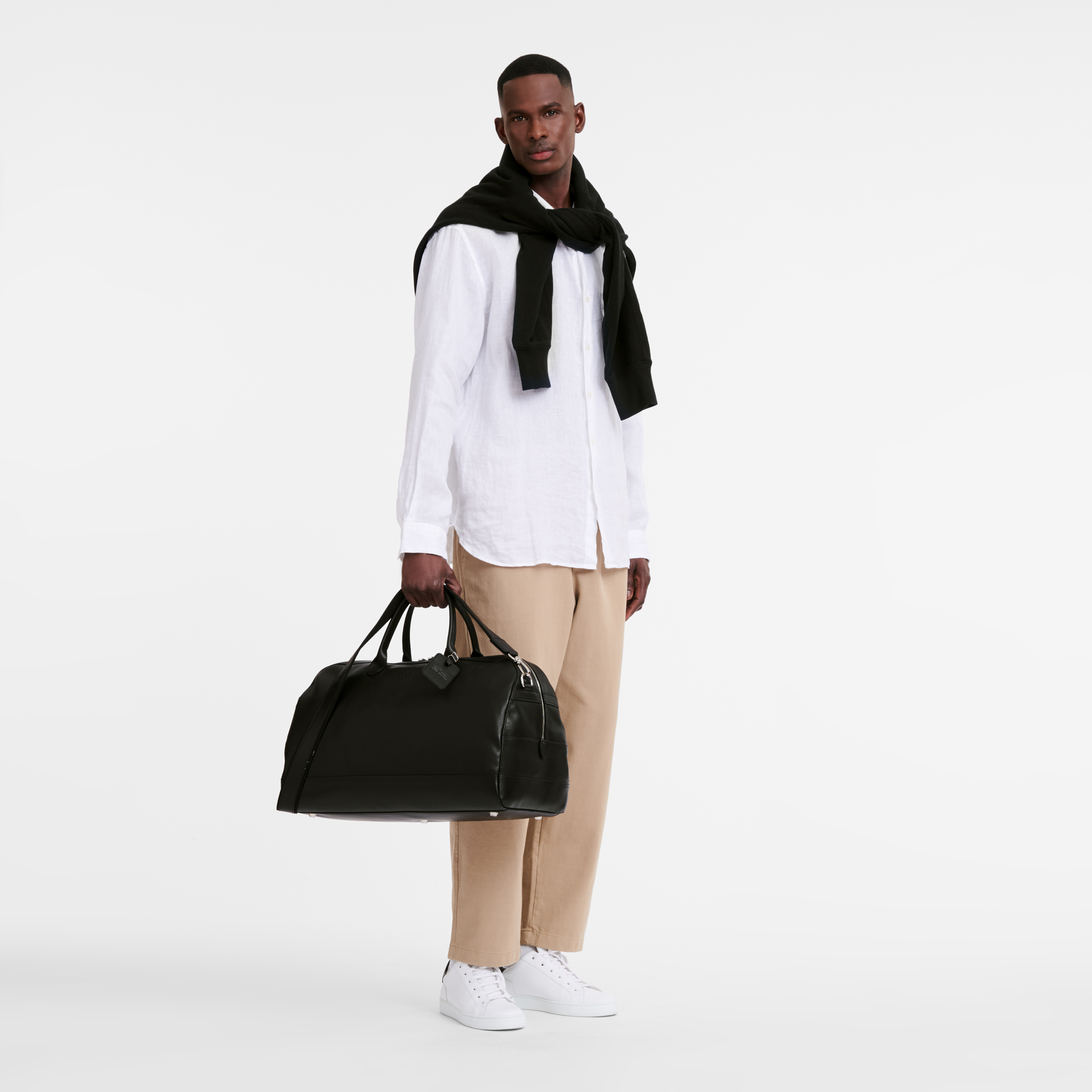 Longchamp Le Foulonné L Travel bag Black