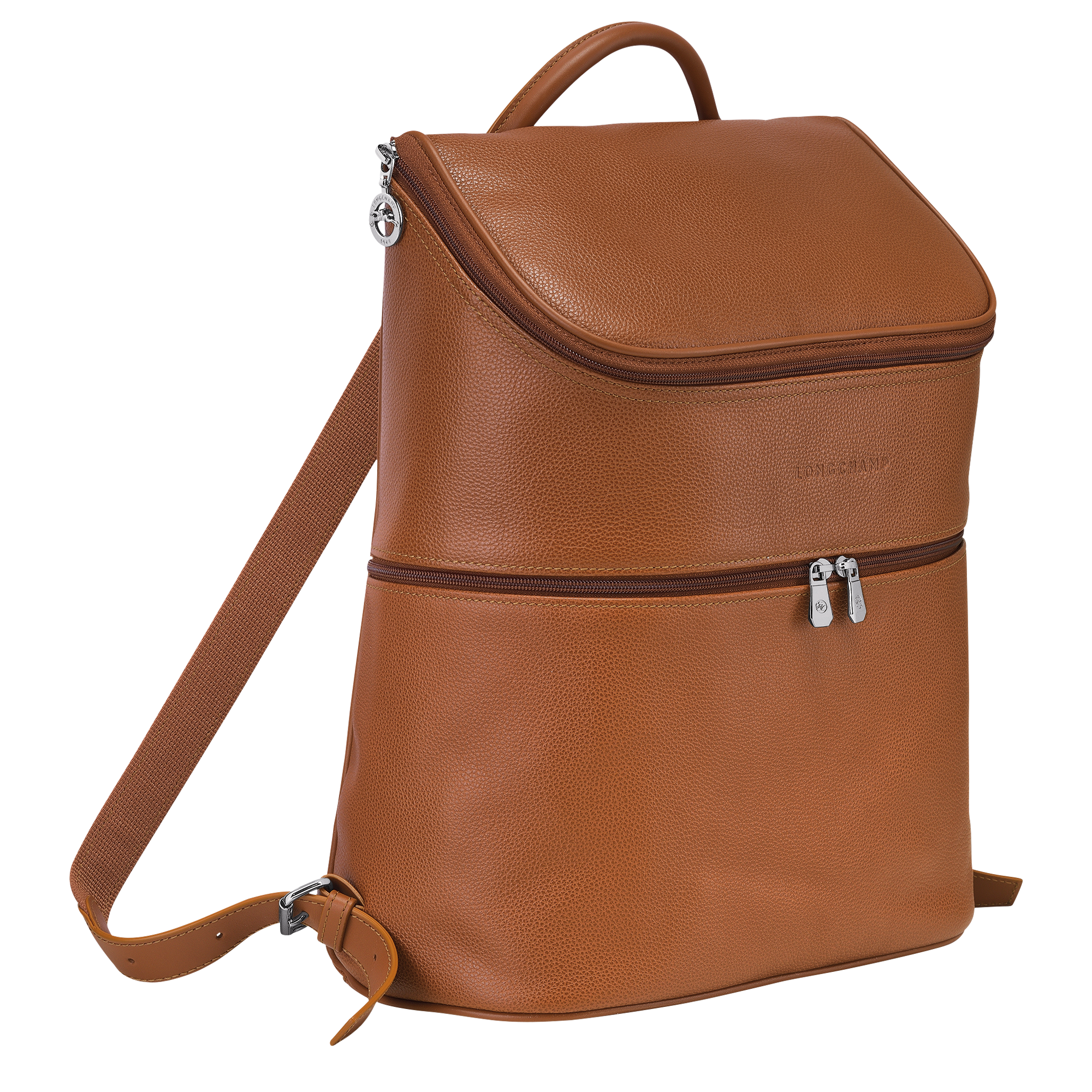Longchamp Le Foulonné Backpack Caramel