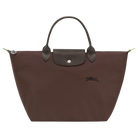 Longchamp Le Pliage Green M Handbag Mocha