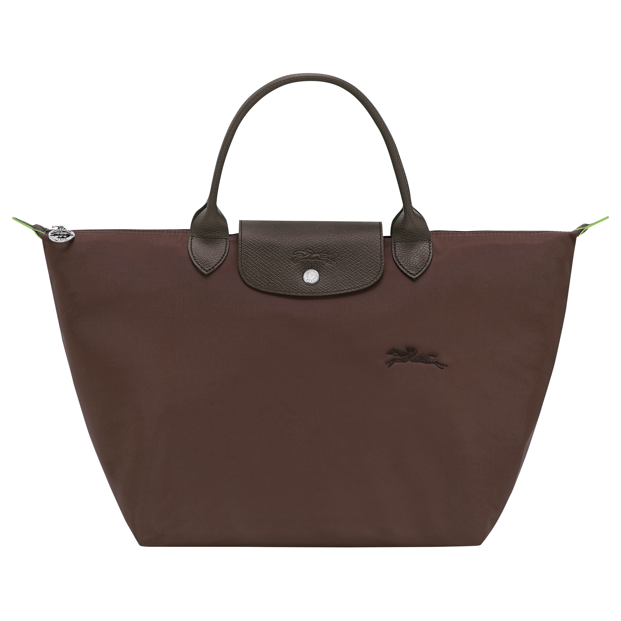 Longchamp Le Pliage Green M Handbag Mocha