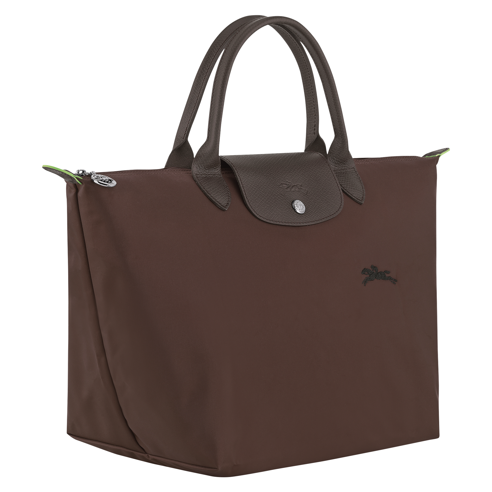 Longchamp Le Pliage Green M Handbag Mocha