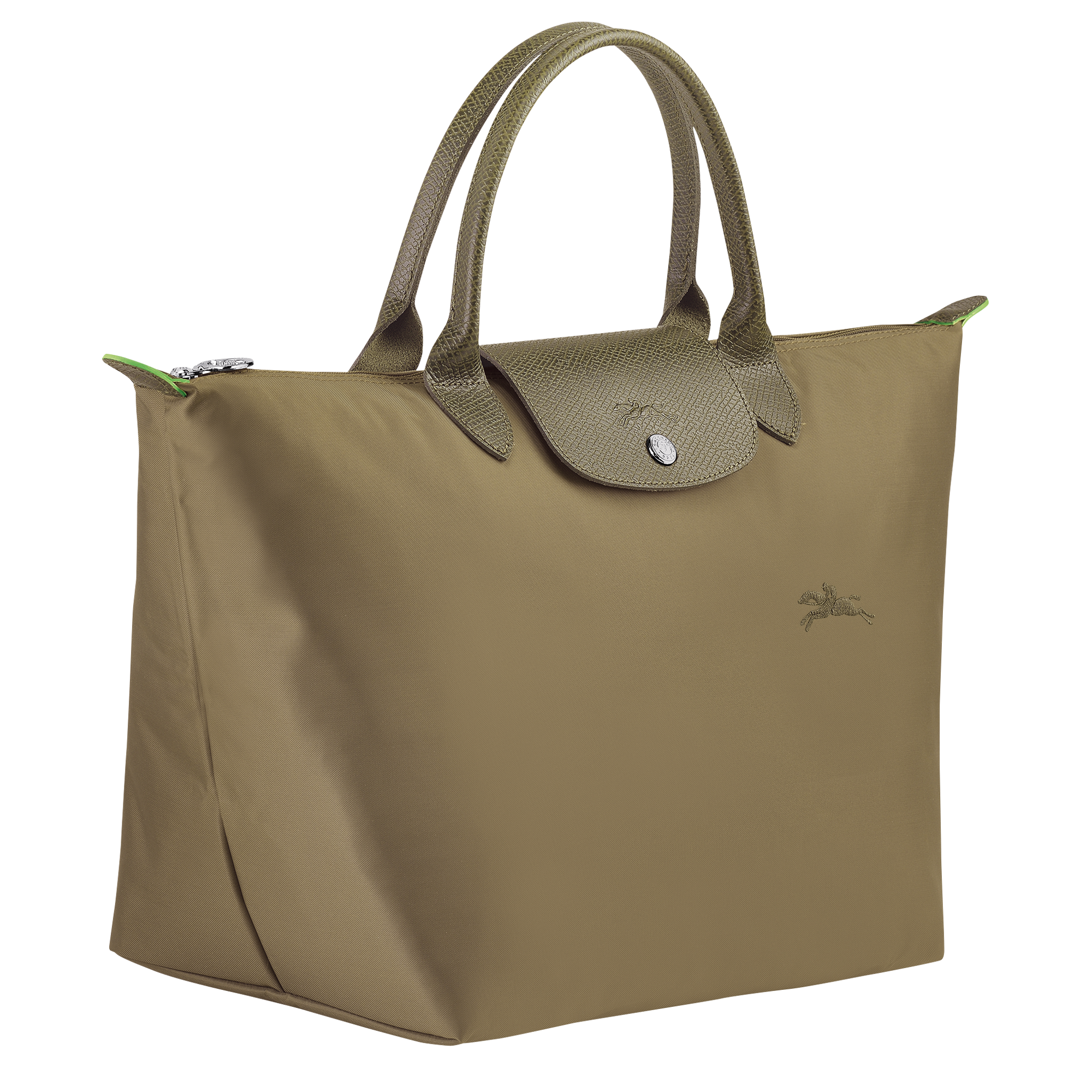 Longchamp Le Pliage Green M Handbag Artichoke