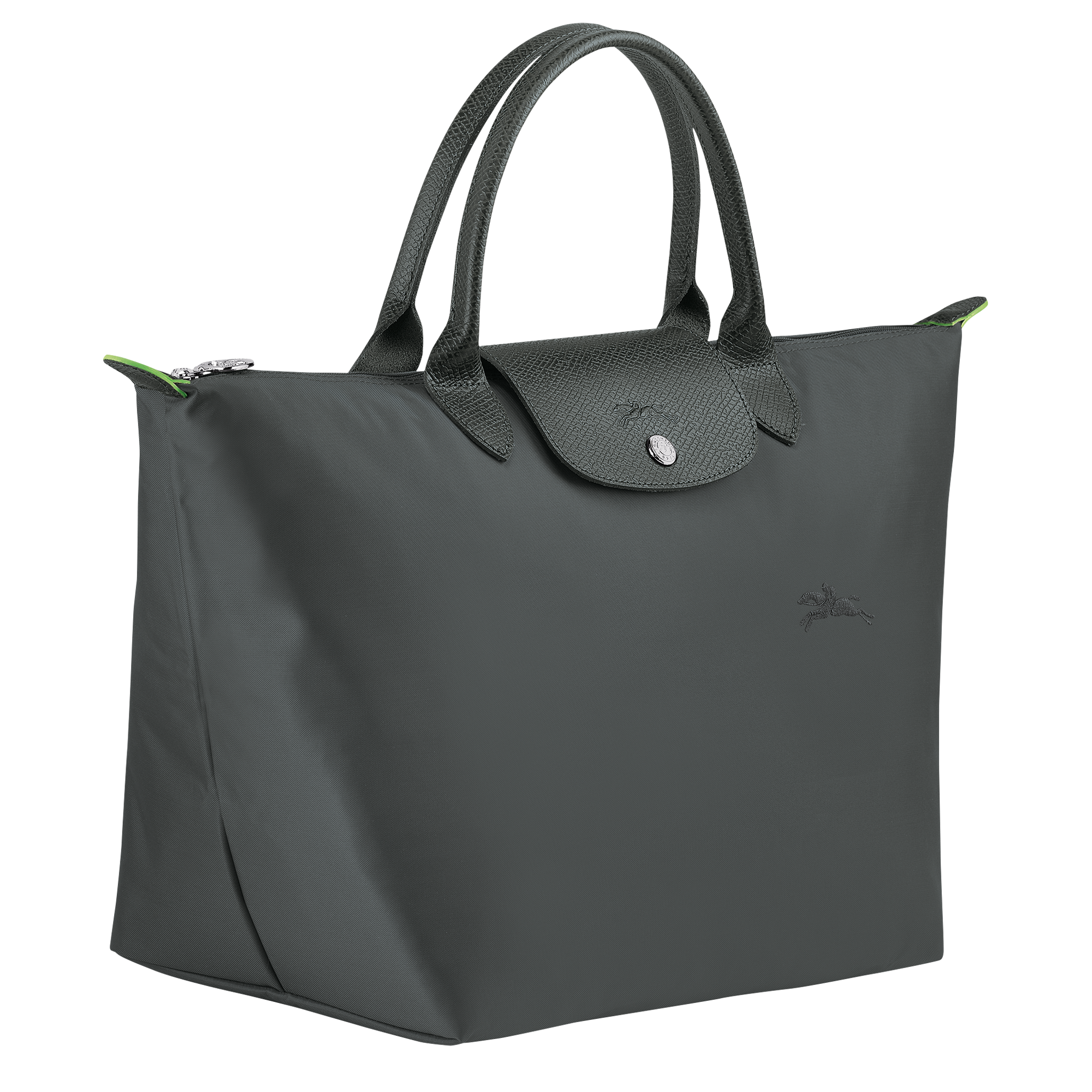 Longchamp Le Pliage Green M Handbag Graphite