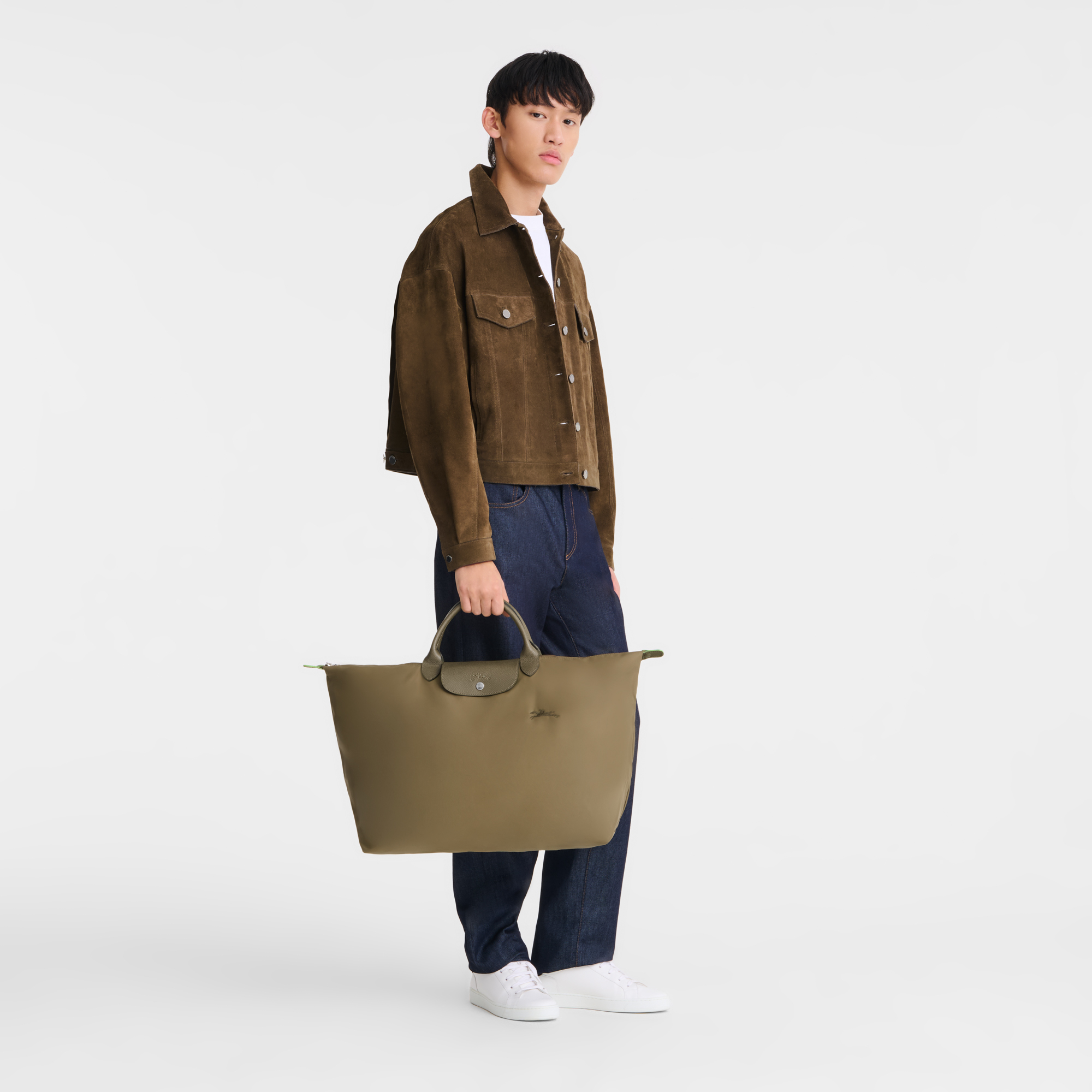 Longchamp Le Pliage Green L Travel bag Artichoke